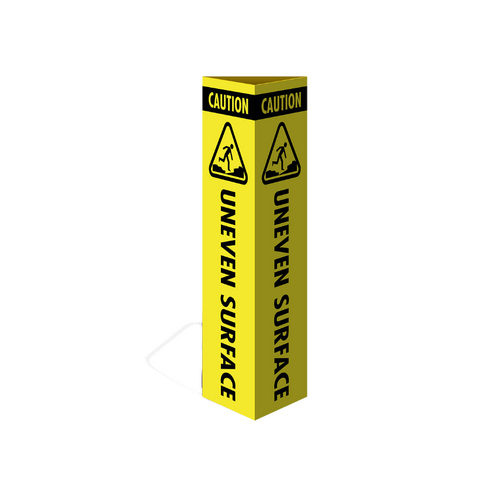 WORKWEAR, SAFETY & CORPORATE CLOTHING SPECIALISTS Three Sided Bollard Cover Surround, Uneven Surface (With Picto)