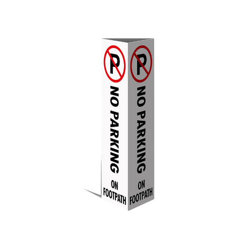 WORKWEAR, SAFETY & CORPORATE CLOTHING SPECIALISTS Three Sided Bollard Cover Surround, No Parking On Footpath