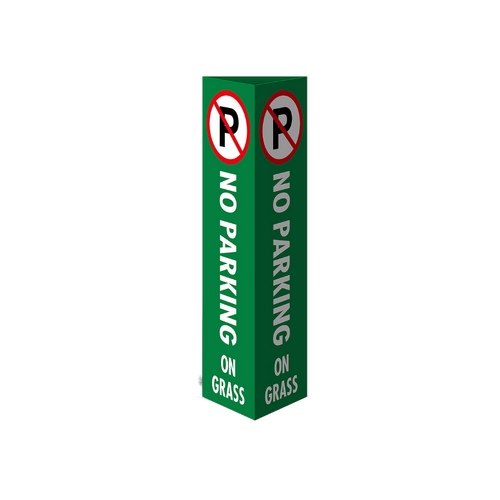 WORKWEAR, SAFETY & CORPORATE CLOTHING SPECIALISTS Three Sided Bollard Cover Surround, No Parking On Grass