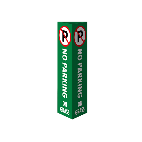 WORKWEAR, SAFETY & CORPORATE CLOTHING SPECIALISTS Three Sided Bollard Cover Surround, No Parking On Grass