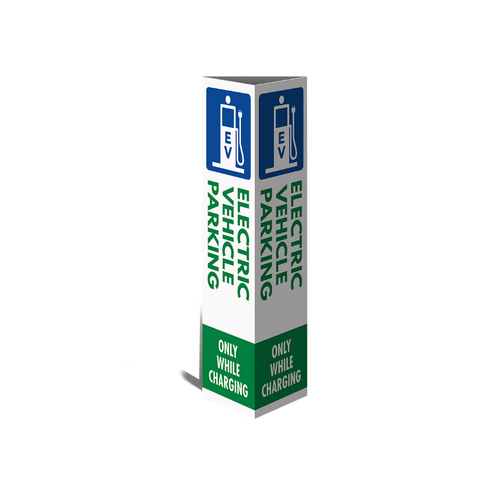 WORKWEAR, SAFETY & CORPORATE CLOTHING SPECIALISTS Three Sided Bollard Cover Surround, Electric Vehicle Parking...