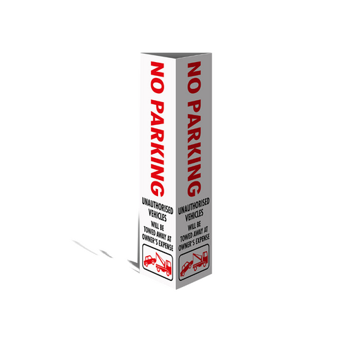 WORKWEAR, SAFETY & CORPORATE CLOTHING SPECIALISTS Three Sided Bollard Cover Surround, No Parking Unauthorised Vehicles...