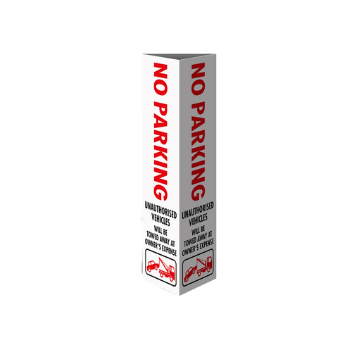 WORKWEAR, SAFETY & CORPORATE CLOTHING SPECIALISTS Three Sided Bollard Cover Surround, No Parking Unauthorised Vehicles...