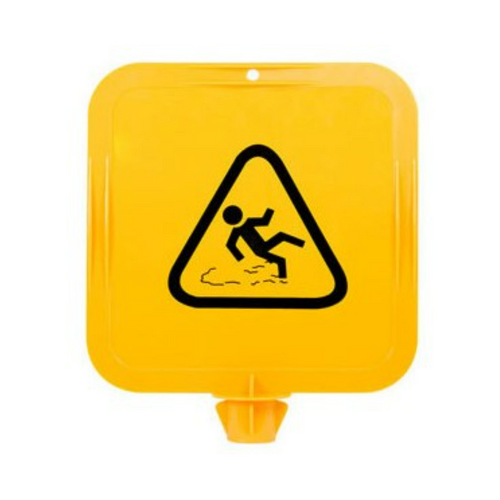 WORKWEAR, SAFETY & CORPORATE CLOTHING SPECIALISTS Yellow Lock In Sign Frame, Wet Floor Picto