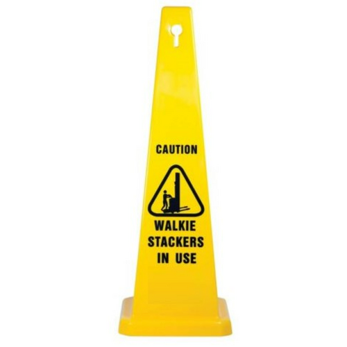 WORKWEAR, SAFETY & CORPORATE CLOTHING SPECIALISTS - Safety Cone - Safety Cone, Caution Walkie Stacker In Use