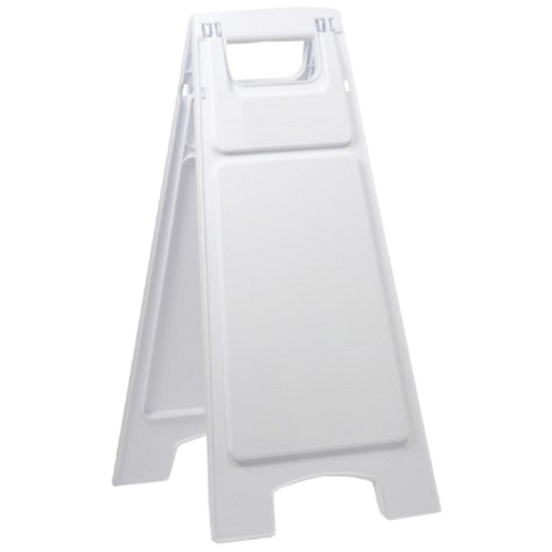 WORKWEAR, SAFETY & CORPORATE CLOTHING SPECIALISTS - Plastic Sign Stand, Double Sided, Blank White