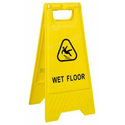 WORKWEAR, SAFETY & CORPORATE CLOTHING SPECIALISTS - Plastic Sign Stand, Double Sided, Wet Floor