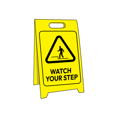 WORKWEAR, SAFETY & CORPORATE CLOTHING SPECIALISTS Corflute Sign Stand, Watch Your Step