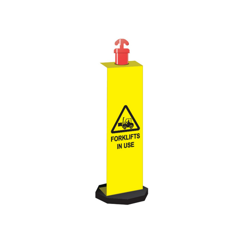 WORKWEAR, SAFETY & CORPORATE CLOTHING SPECIALISTS Corflute Bollard Sign, Forklifts In Use