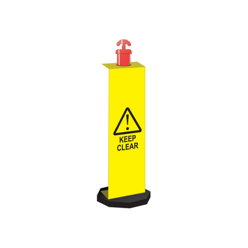 WORKWEAR, SAFETY & CORPORATE CLOTHING SPECIALISTS Corflute Bollard Sign, Keep Clear