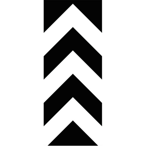 WORKWEAR, SAFETY & CORPORATE CLOTHING SPECIALISTS Bi-Directional Hazard Warning Marker Board - Aluminium, Class 1 Reflective