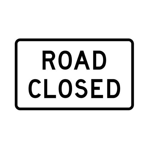 WORKWEAR, SAFETY & CORPORATE CLOTHING SPECIALISTS Road Closed - Aluminium, Class 1 Reflective