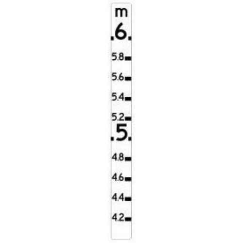 WORKWEAR, SAFETY & CORPORATE CLOTHING SPECIALISTS Flood Depth Indicator (4 - 6m) - Aluminium, Class 1 Reflective