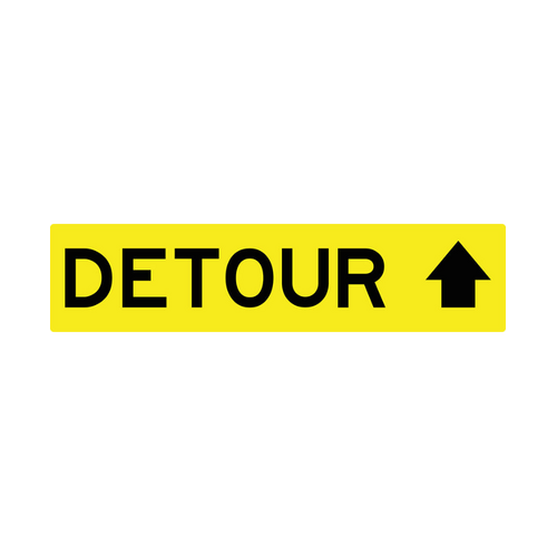 WORKWEAR, SAFETY & CORPORATE CLOTHING SPECIALISTS Detour (Arrow Up) - Corflute Class 1 Reflective