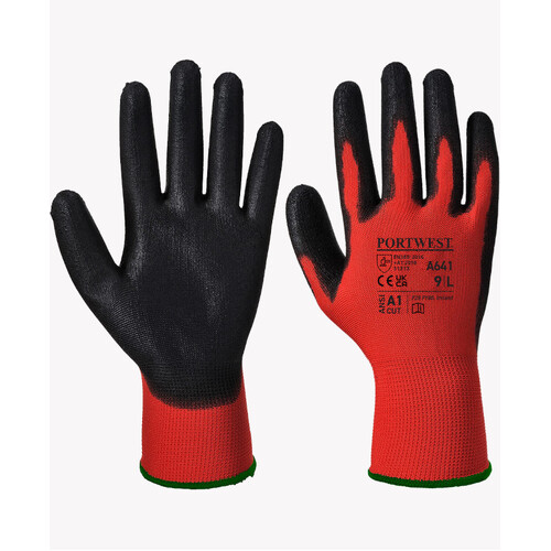 WORKWEAR, SAFETY & CORPORATE CLOTHING SPECIALISTS Red Cut PU Glove