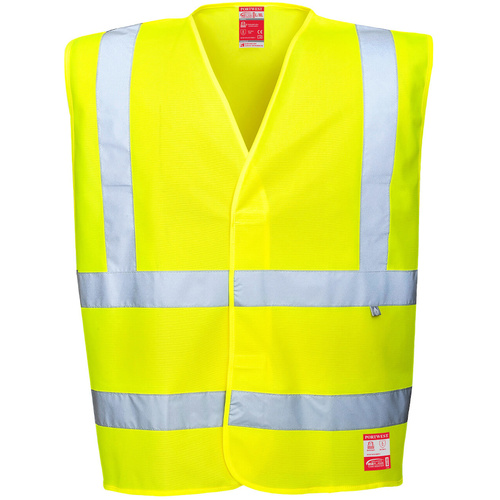 WORKWEAR, SAFETY & CORPORATE CLOTHING SPECIALISTS - Hi-Vis Antistatic Vest - Flame Resistant