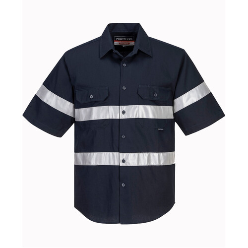 WORKWEAR, SAFETY & CORPORATE CLOTHING SPECIALISTS - Geelong Shirt Short Sleeve Regular Weight (Old WW909A)