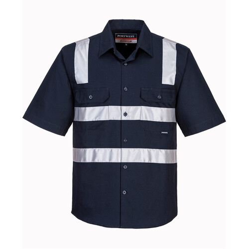 WORKWEAR, SAFETY & CORPORATE CLOTHING SPECIALISTS - Brisbane Shirt Short Sleeve Regular Weight (Old WW909)