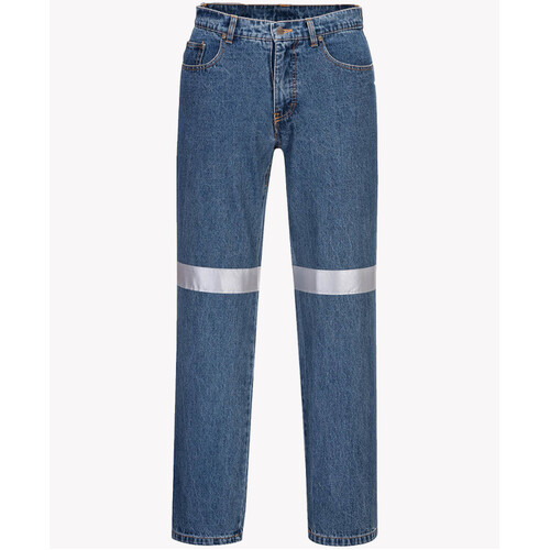 WORKWEAR, SAFETY & CORPORATE CLOTHING SPECIALISTS - Denim Pants with Tape (Old DMJ169K)