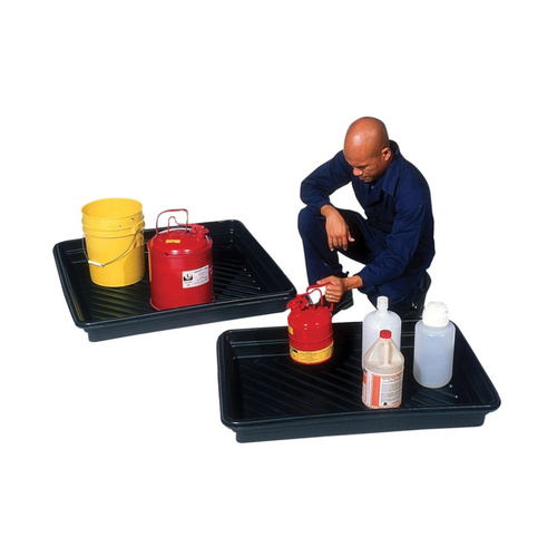 WORKWEAR, SAFETY & CORPORATE CLOTHING SPECIALISTS DISCONTINUED - PRATT UTILITY TRAY BLACK 68LTR