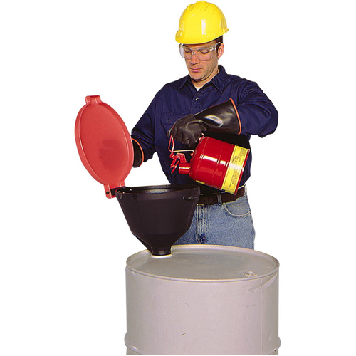 WORKWEAR, SAFETY & CORPORATE CLOTHING SPECIALISTS DISCONTINUED - PRATT BURP FREE FUNNEL WITH WITH STANDARD LOCKABLE LID