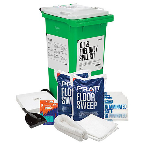 WORKWEAR, SAFETY & CORPORATE CLOTHING SPECIALISTS PRATT ECONOMY 120LTR  OIL & FUEL ONLY SPILL KIT- WHITE LID