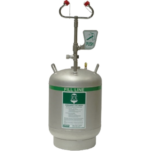 WORKWEAR, SAFETY & CORPORATE CLOTHING SPECIALISTS - DISCONTINUED - PRATT PORTABLE PRESSURISED TWIN EYE WASH. 45LTR UNIT