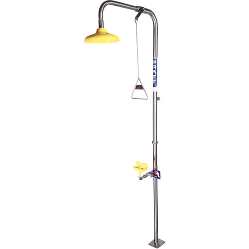 WORKWEAR, SAFETY & CORPORATE CLOTHING SPECIALISTS COMBINATION SHOWER WITH EYE & FACE WASH - NO BOWL OR FOOT TREADLE
