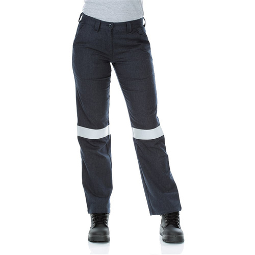 WORKWEAR, SAFETY & CORPORATE CLOTHING SPECIALISTS - FLAREX RIPSTOP PPE2 WOMENS FR INHERENT 197GSM TAPED WORK PANTS