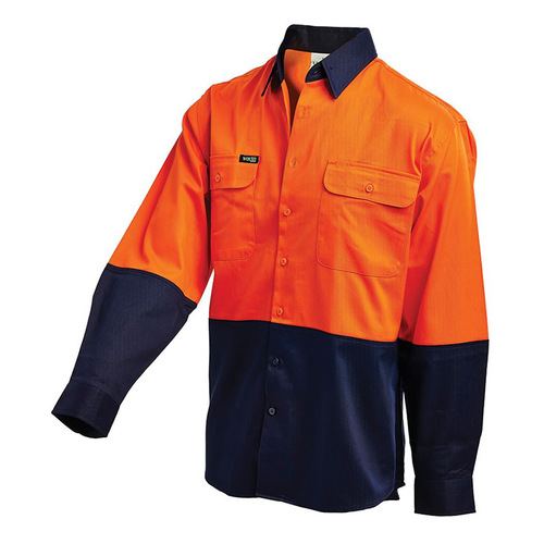 WORKWEAR, SAFETY & CORPORATE CLOTHING SPECIALISTS - Hi-Vis 2 Tone Regular Weight Shirt