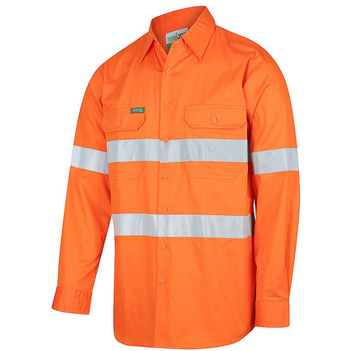 WORKWEAR, SAFETY & CORPORATE CLOTHING SPECIALISTS Hi-Vis 2 Tone Vented Regular Weight Taped Shirt