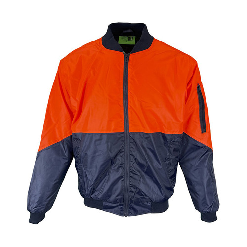 WORKWEAR, SAFETY & CORPORATE CLOTHING SPECIALISTS - Hi-Vis 2 Tone Wet Weather Bomber Jacket