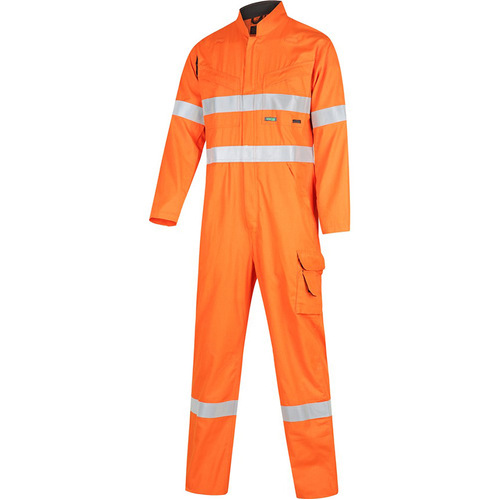 WORKWEAR, SAFETY & CORPORATE CLOTHING SPECIALISTS - Hi-Vis 2-Tone Tropical Lightweight Taped Coverall with Zip Closure