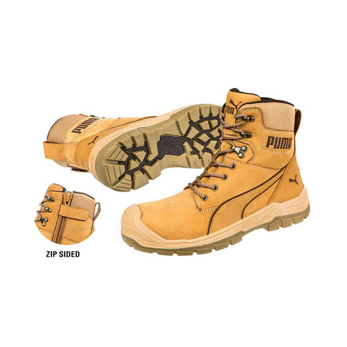 WORKWEAR, SAFETY & CORPORATE CLOTHING SPECIALISTS CONQUEST ZIP BOOT - Wheat - 10.5