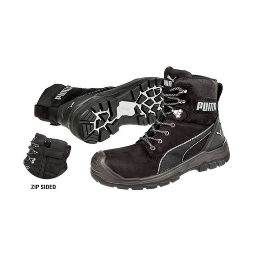 WORKWEAR, SAFETY & CORPORATE CLOTHING SPECIALISTS CONQUEST ZIP BOOT - Black - 9.5