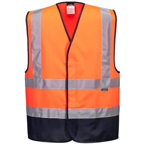 WORKWEAR, SAFETY & CORPORATE CLOTHING SPECIALISTS - Hi-Vis Class D/N Contrast Vest