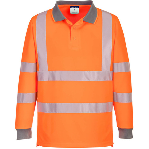 WORKWEAR, SAFETY & CORPORATE CLOTHING SPECIALISTS Eco High Visibility L/S Polo (6 Pack)