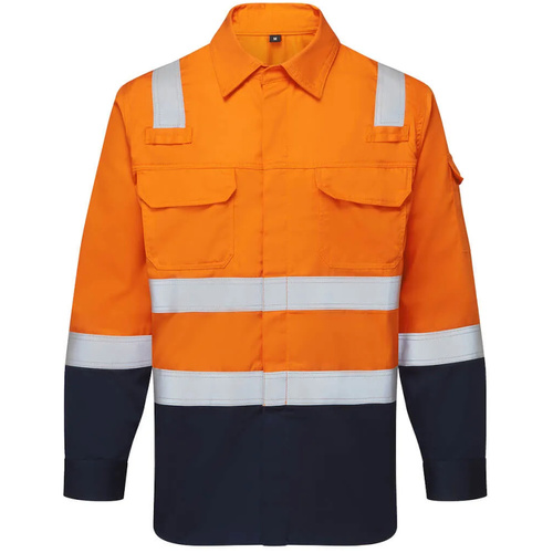 WORKWEAR, SAFETY & CORPORATE CLOTHING SPECIALISTS - Bizflame Work Two Tone FR Shirt