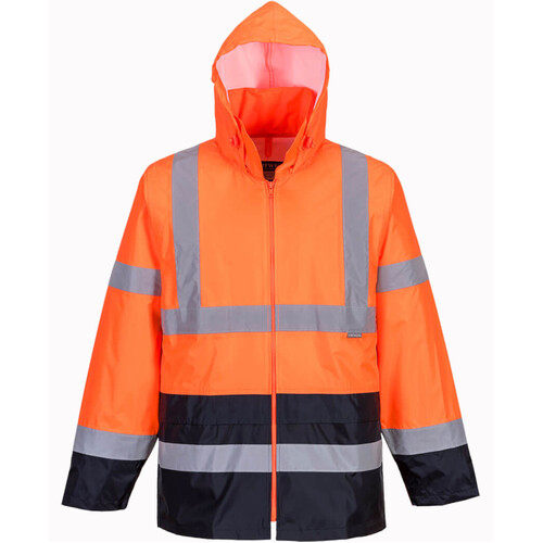 WORKWEAR, SAFETY & CORPORATE CLOTHING SPECIALISTS - Hi-Vis Contrast Rain Jacket