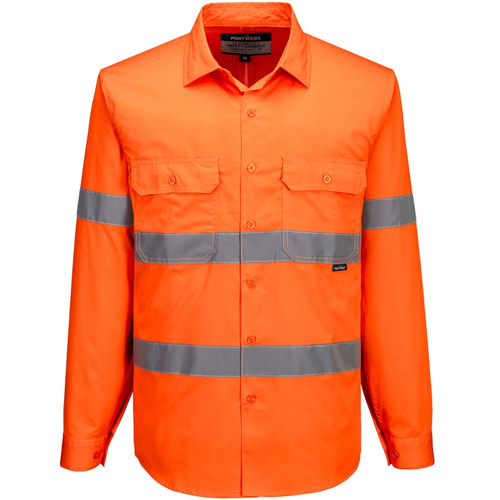 WORKWEAR, SAFETY & CORPORATE CLOTHING SPECIALISTS - Hi-Vis Lightweight Shirt L/S
