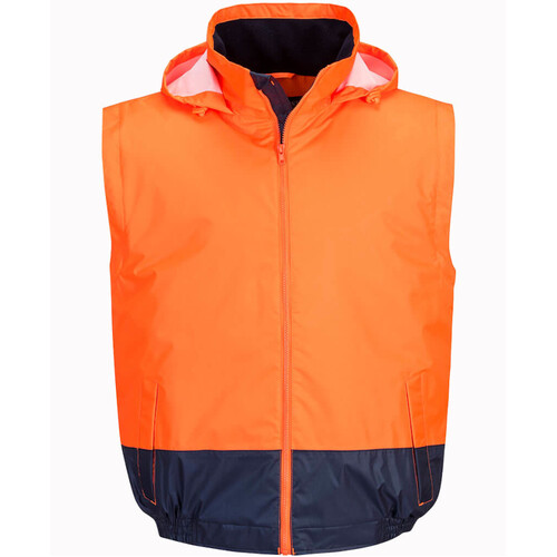 WORKWEAR, SAFETY & CORPORATE CLOTHING SPECIALISTS - MC464 - Hi-Vis Essential 2-in-1 Bomber Jacket