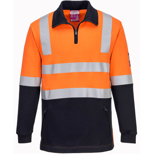 WORKWEAR, SAFETY & CORPORATE CLOTHING SPECIALISTS - Flame Resistant Hi-Vis Brushed Fleece