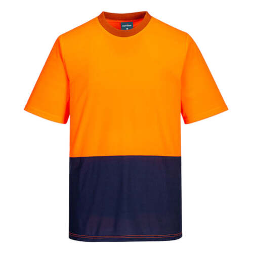 WORKWEAR, SAFETY & CORPORATE CLOTHING SPECIALISTS - Hi-Vis Two Tone T-Shirt S/S