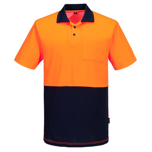 WORKWEAR, SAFETY & CORPORATE CLOTHING SPECIALISTS Hi-Vis Cotton Comfort Contrast Class D Polo Shirt S/S