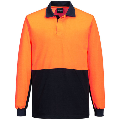 WORKWEAR, SAFETY & CORPORATE CLOTHING SPECIALISTS Hi-Vis Contrast Class D Polo Shirt L/S