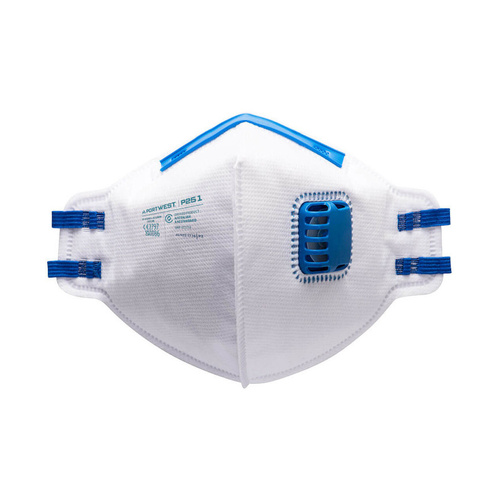 WORKWEAR, SAFETY & CORPORATE CLOTHING SPECIALISTS FFP2 Valved Dust Mist Fold Flat Respirator