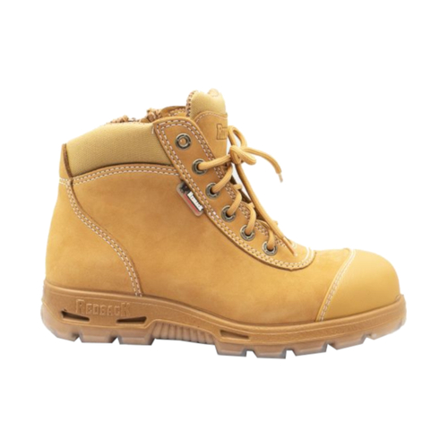 WORKWEAR, SAFETY & CORPORATE CLOTHING SPECIALISTS - L/Z Cobar Safety Toe Wheat Nubuck Zip Scuff Cap