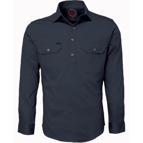 WORKWEAR, SAFETY & CORPORATE CLOTHING SPECIALISTS - Closed Front Shirt - Long Sleeve