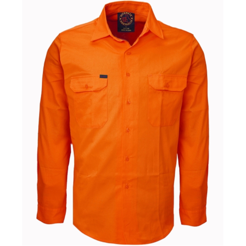 WORKWEAR, SAFETY & CORPORATE CLOTHING SPECIALISTS Open Front  Vented Shirt L/S