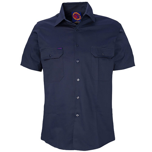 WORKWEAR, SAFETY & CORPORATE CLOTHING SPECIALISTS - Vented Open Front L/W S/S Shirt -  -